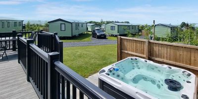 Coldstream Holiday Park hot tub lodges Scottish borders