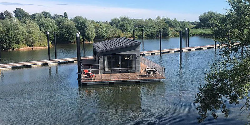 Upton Lakes Floating Lodges in Worcestershire 