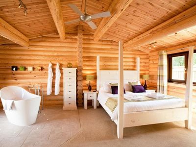 Weybread Lakes , romantic lodges with hot tubs in Norfolk