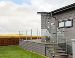 Croft Caravan Park view out to sea