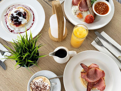 Treat yourself to a full English. Go on...you're on holiday!