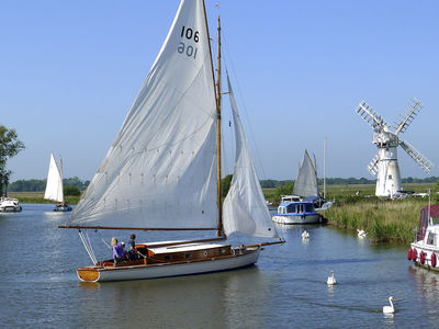 Enjoy sailing or boating on The Broads