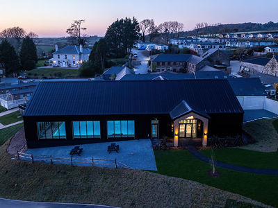 The Barn at dusk