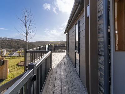Luxury lodges with large decking