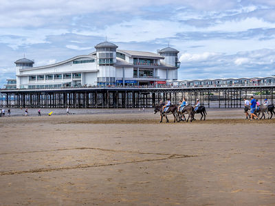 Tell me a child who woudn't like a donkey ride on Weston Super Mare beach!