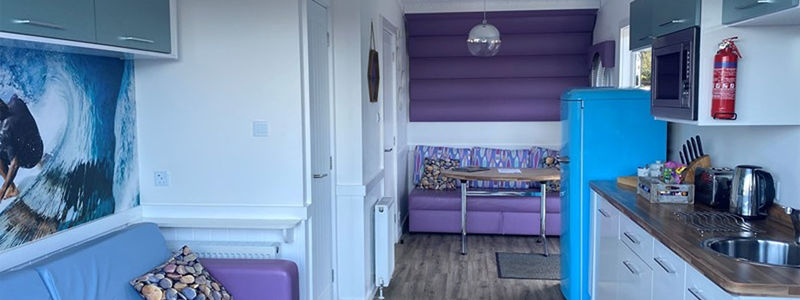 The Studio Pod - open plan kitchen, lounge and dining area
