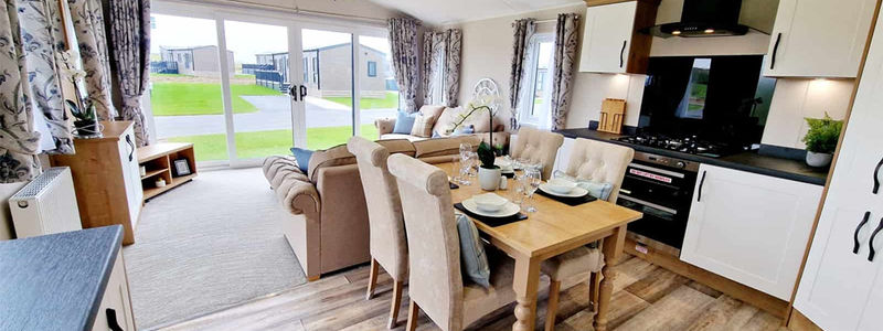 Willerby Dorchester - open plan living area