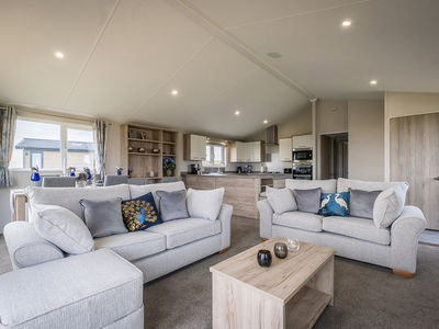 Our open plan lodges encourage family get togethers