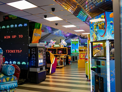 In inclement weather, the games room will keep them occupied!