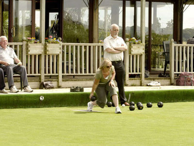 A leisurely game of bowls - just one way to meet and make friends!