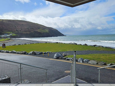 Aber Bay Holiday Park view from the clubhouse entrance