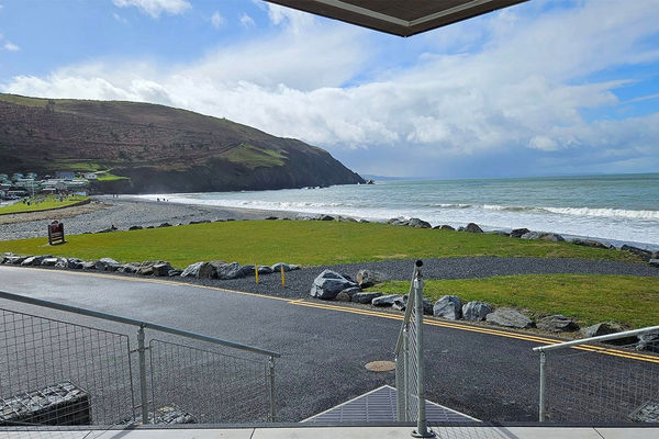 Aber Bay Holiday Park view from the clubhouse entrance
