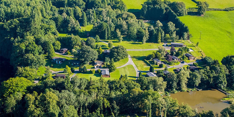 Caer Beris aerial view