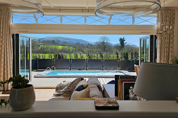 Luxurious lodges at Maesmawr Farm Resort