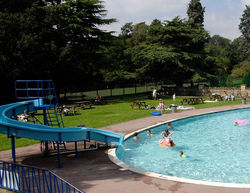 Great for a cooling swim and with a slide for a bit of fun.
