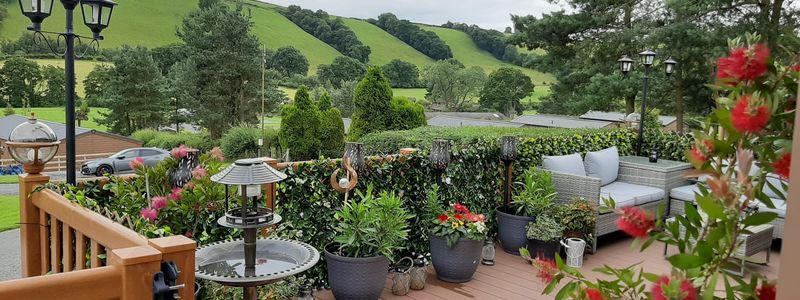 Carabuild Signature Deluxe Front Decking with Countryside Views
