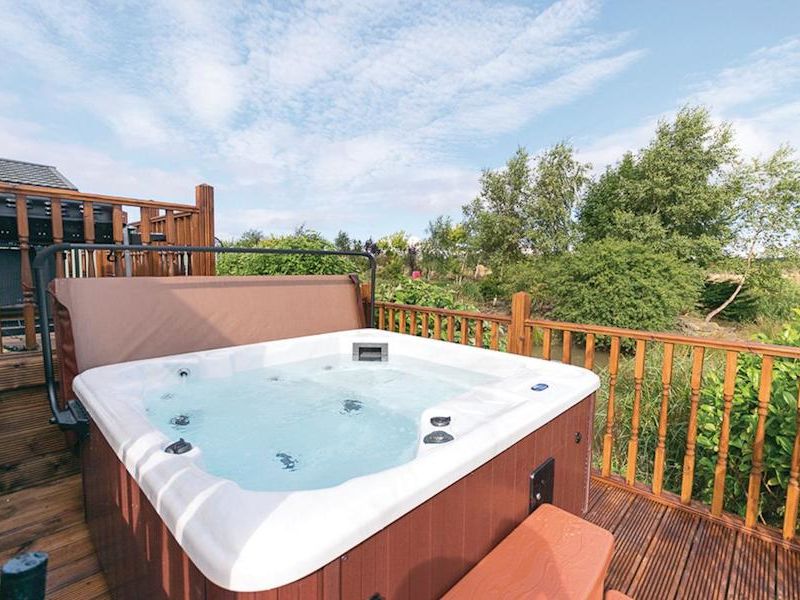 Sunset Holiday Village in Hambleton, Lancashire lodges with hot tubs