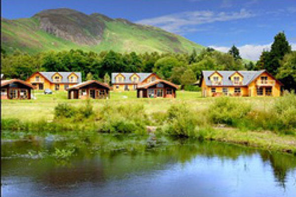 The Waterfront At Loch Lomond Holiday Lodge Park In Stirlingshire Scotland