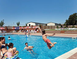 Swimming pool fun in the sun!